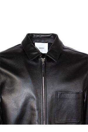 Black leather jacket MAURO GRIFONI | G6AB0068A99